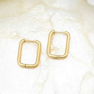 14K Gold Filled PLUS™ Rectangle Huggie Earrings- Studio