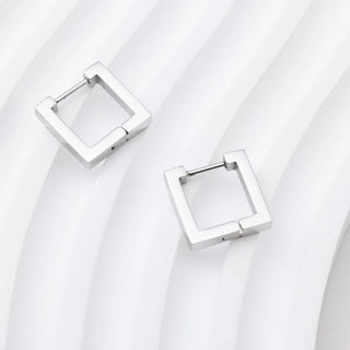 Square Huggie Earrings