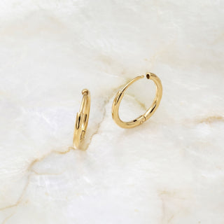 14K Gold Filled PLUS™ Classic Hoop Huggie Earrings- Studio