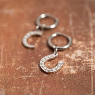 Pearl Studded Horseshoe Charm