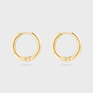 14K Gold Filled PLUS™ Circle Huggie Hoop Earrings- Main