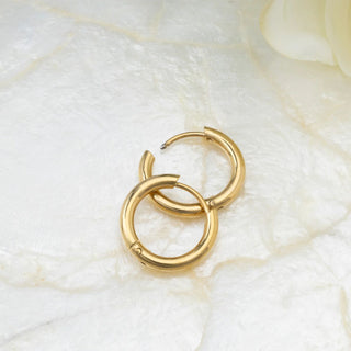 14K Gold Filled PLUS™ Circle Huggie Hoop Earrings- Studio