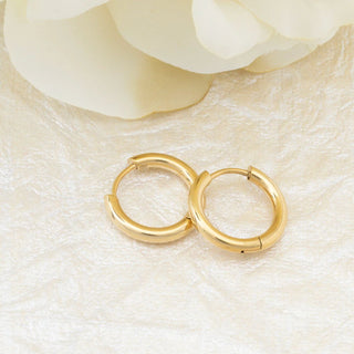 14K Gold Filled PLUS™ Circle Huggie Hoop Earrings- Studio