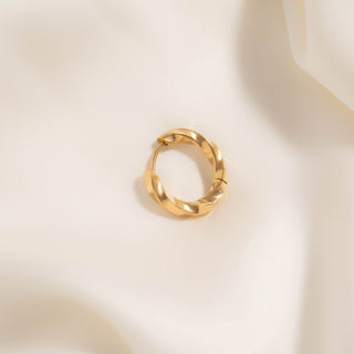 Twisted Hoop Earrings- gold studio 