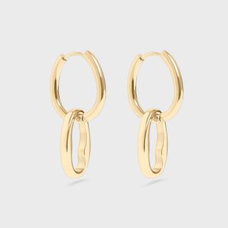 14K Gold Filled PLUS™ Interlocked Oval Pendant Earrings- Main