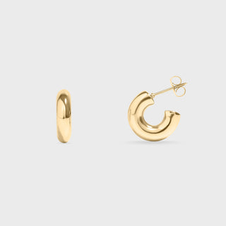 Chunky Huggie Hoop Earring