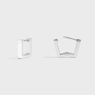 Square Huggie Earrings