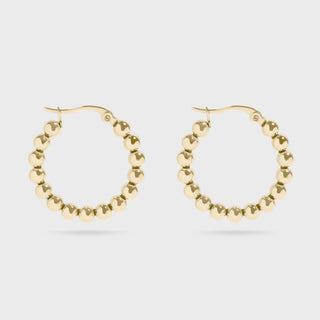 14K Gold Filled PLUS™ Circle Ball Hoop Earrings- Main