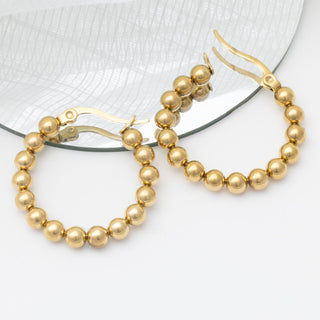 14K Gold Filled PLUS™ Circle Ball Hoop Earrings- Studio