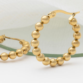 14K Gold Filled PLUS™ Circle Ball Hoop Earrings- Studio