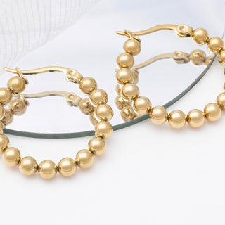 14K Gold Filled PLUS™ Circle Ball Hoop Earrings- Studio