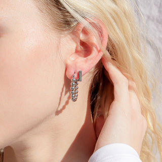 Square Huggie Earrings