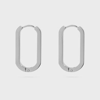 Oval Huggie Earrings