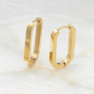 14K Gold Filled PLUS™ Oval Huggie Earrings- Studio