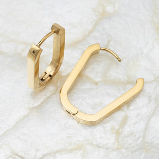 14K Gold Filled PLUS™ Oval Huggie Earrings- Studio