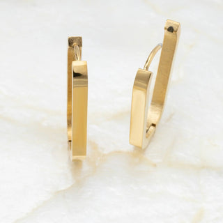 14K Gold Filled PLUS™ Oval Huggie Earrings- Studio