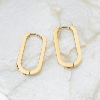 14K Gold Filled PLUS™ Oval Huggie Earrings- Studio