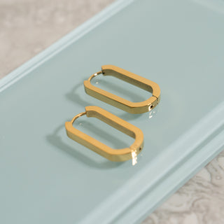 Oval Huggie Earrings