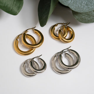 Chunky Hoop Earrings
