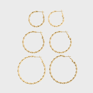 Twisted Hoop Earrings