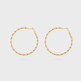 Twisted Hoop Earrings