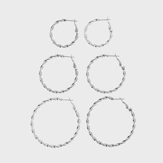 Twisted Hoop Earrings