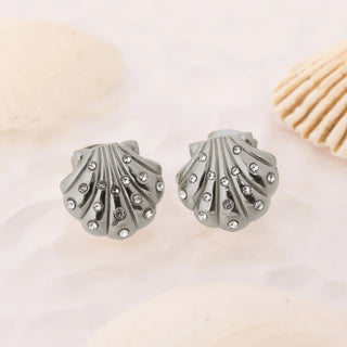 Stone Shell Earring