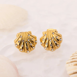 Stone Shell Earring