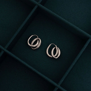 Double Hoop Dangle Earrings