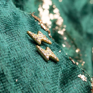 Lightning Bolt Stud Earrings