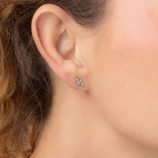 Lightning Bolt Stud Earrings