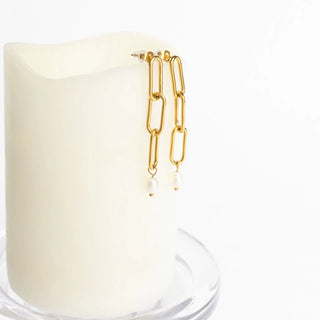 Long Paperclip Dangle Earring