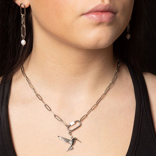 Long Paperclip Dangle Earring