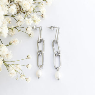 Long Paperclip Dangle Earring