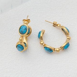 Turquoise Stone Earrings 
