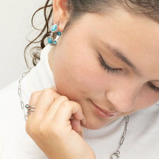 Turquoise Stone Earrings 