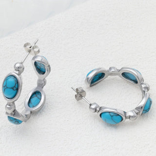 Turquoise Stone Earrings 