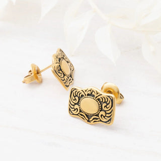 Buckle Stud Earrings - Studio