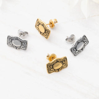 Buckle Stud Earrings - Studio