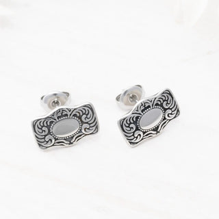 Buckle Stud Earrings - Studio
