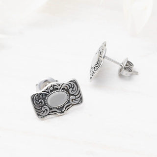 Buckle Stud Earrings - Studio