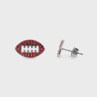 Football Stud Earrings- stainless main 