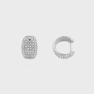 Pave Stone Huggie Earrings- Main