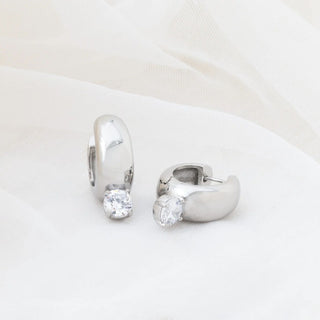 Chunky One Stone Earrings- Studio