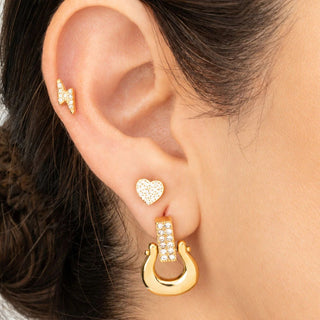 Horseshoe Drop Earrings- Model