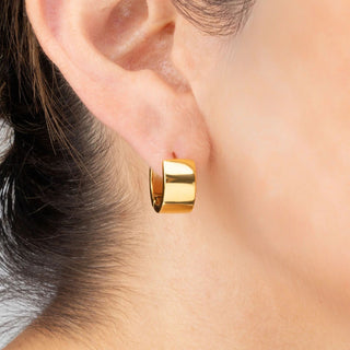 Duo Huggie Earrings- Model