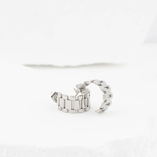 Baguette Statement Hoop Earrings- Studio