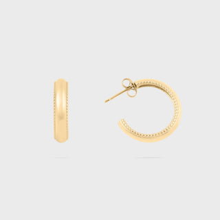 Beaded Inner Hoop Earrings- Main