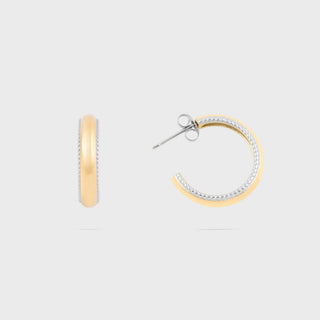 Beaded Inner Hoop Earrings- Main