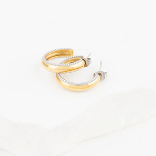 Beaded Inner Hoop Earrings- Studio